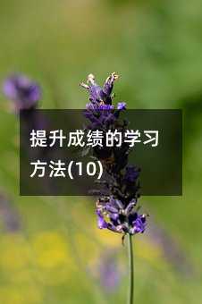 �����ɼ���ѧϰ����(10)